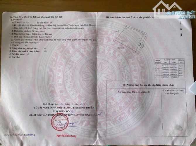 Lô đất 666m2, quy hoạch thổ cư, tương lai sáp nhập Phan Thiết. - 1
