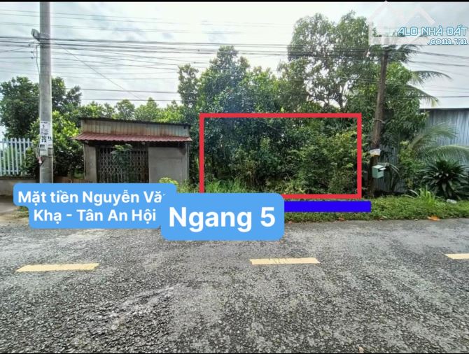 Bán gấp lô đất 180m2 MT Nguyễn Văn Khạ-Tân An Hội Củ Chi Sổ hồng riêng 750 triệu - 1
