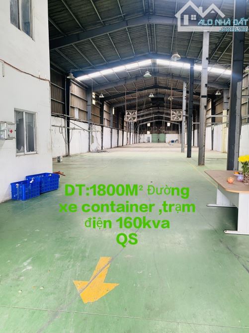 Kho xưởng 1800m² Thuận An đường cont điện 160kva nền epoxy sạch sẽ - 1