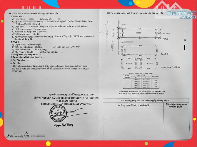 Q12. Nhà chính chủ cách UBND P-Thạnh Xuân 500M, 5M x 24M, 3T, xe hơi 7C vào nhà, đường 7M. - 9