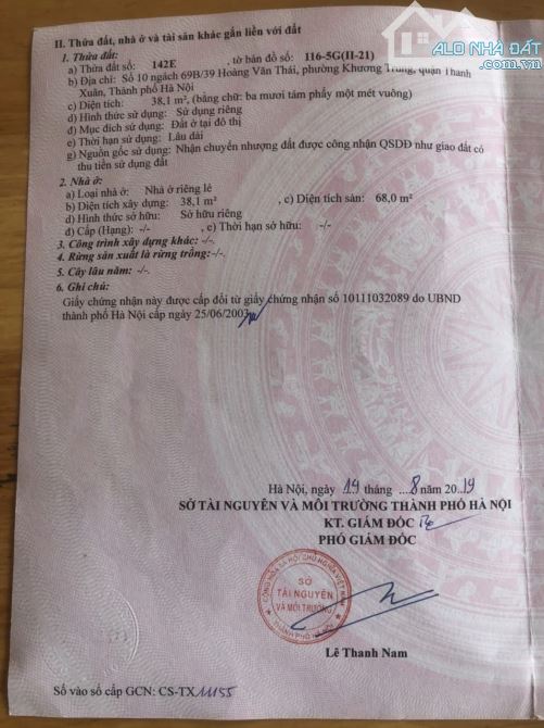 Bán nhà 5 tầng Ngõ 69B Hoàng Văn Thái Dt 38m2 Mt 4m Giá 4,8 tỷ - 3
