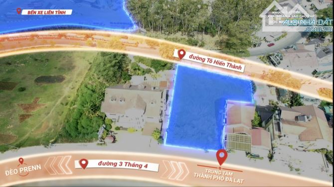 Cần bán lô đất mặt tiền đường 3/4,P3, tp Đà Lạt. 1395m² - 185ty. Xây khách sạn 5 sao - 4