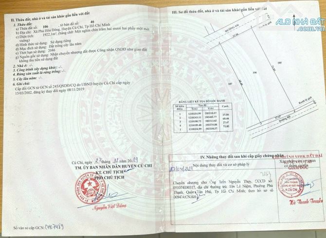 Cần bán đất mặt tiền đường nhựa 436 1/ Cây Bài vào 50m 2000m2 500m2 thổ cư - 4