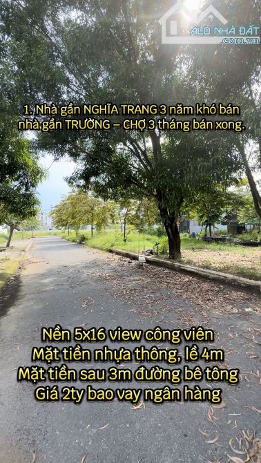 Khu dân cư Xuyên Á,sát Hóc Môn,nền 5x16 view công viên, 2 mặt tiền trước sau - 1