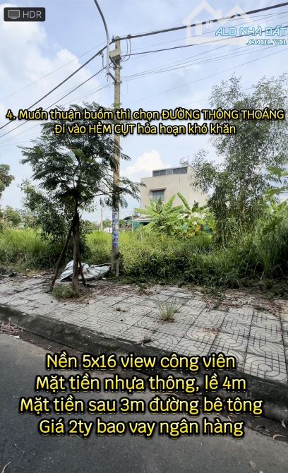 Khu dân cư Xuyên Á,sát Hóc Môn,nền 5x16 view công viên, 2 mặt tiền trước sau - 4