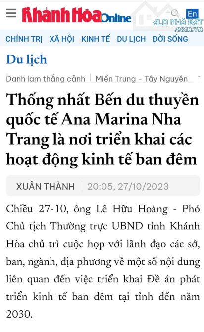 Bán đất khu đô thị biển giá đầu tư, mặt tiền đường Phạm Văn Đồng, Vĩnh Hòa, Nha Trang. - 1