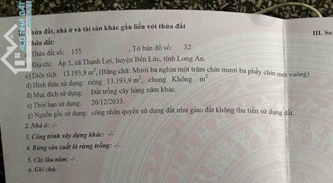 13.193 đất vườn giá 4,4 tỷ mặt tiền kênh B7 Thạnh lợi Bến Lức Long An ( ngộp) - 4