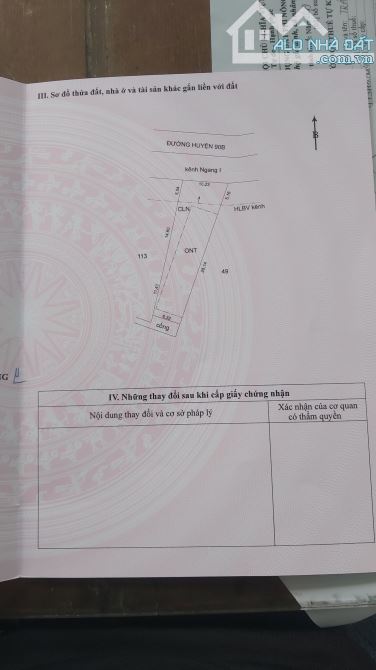 Đất Mặt tiền đường Huyện 90B bên kênh, Mỹ Hòa, Mỹ Phong, Mỹ Tho, Tiền Giang.