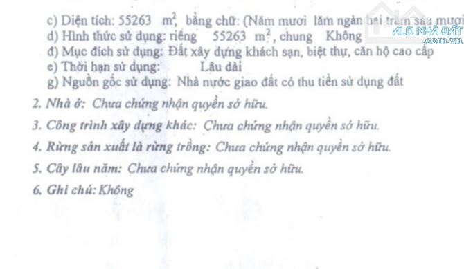 Bán lô 4 MT đường Trường Sa .  - Diện tích 55263 m2