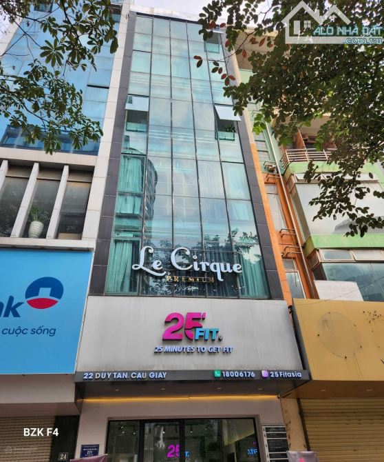 Cho thuê tòa VP ngõ 129 Thiên Hiền, Mỹ Đình DT 100m2x6T thông sàn, thang máy làm VP