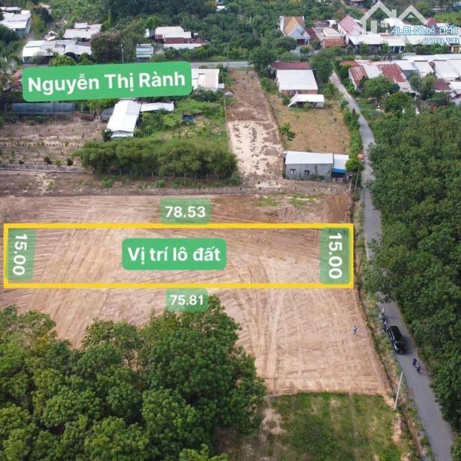 Cần bán đất mặt tiền nhựa 1/ Nguyễn Thị Rành vào 50m Phú Mỹ Hưng 1200m2 100m thổ cư