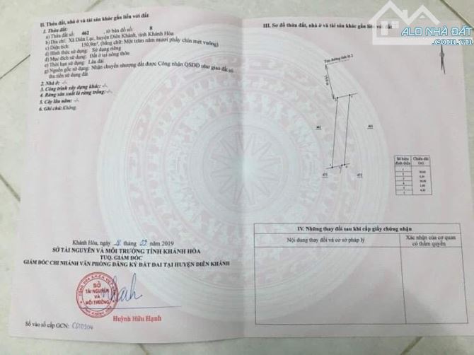 Bán đất mặt tiền đường Tỉnh lộ 2 Diên Lạc giá rẻ - 1