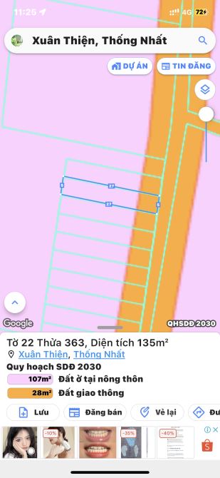 ✨ Ngang 5 dài 27m (107m2 ONT), đường đá mi 4M (QH: 15M), ôtô tới đất, KDC đông đúc - 499Tr - 3