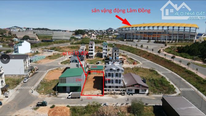 bán lô đất khu liên hiệp thể thao sân vậng động tỉnh lâm đồng phường 2 Tp Đà Lạt