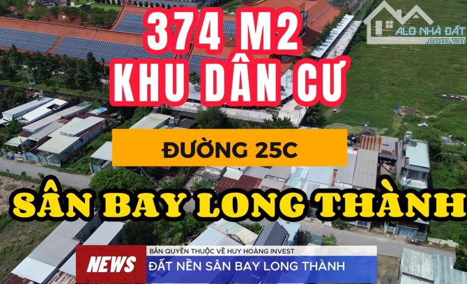 Cần bán 9,9m x 38m tại xã Long Phước , mặt tiền nhựa 9m sát đường 25C dẫn vào Sân Bay LT