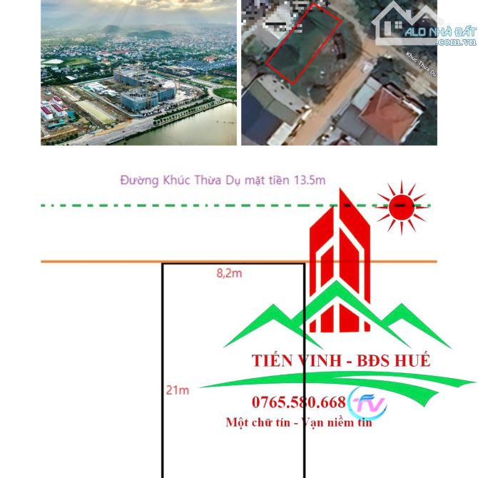 🔥  Chính chủ gửi  bán lô đất Mặt Tiền Khúc Thừa Dụ cực đẹp hiếm có hiện giờ liên hệ    🔥