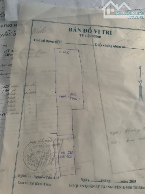 Bán 4700m2 có 960m2 - Trung Tâm Hàm Kiệm- Hàm Thuận Nam cách quốc lộ chỉ 50m - 2