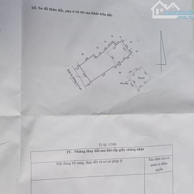 Bán nhà hàng  đường Lê Lợi,P. Phú Hội, Huế - DT:  322m2