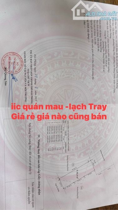 Chuyển nhượng lô đất ICC Quán Mau, Lê Chân, Hải Phòng - 1