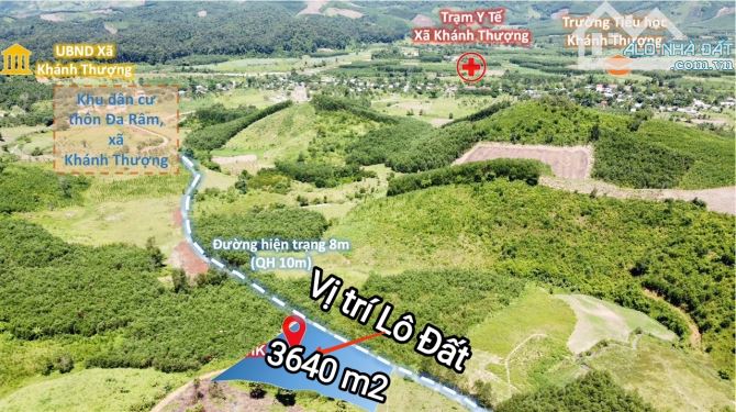 "BÁN ĐẤT VƯỜN KHÁNH THƯỢNG GIÁ RẺ (370 nghìn/m2), tổng 1,35 tỷ💮 📍 Cách QL27C 1,5km, cách