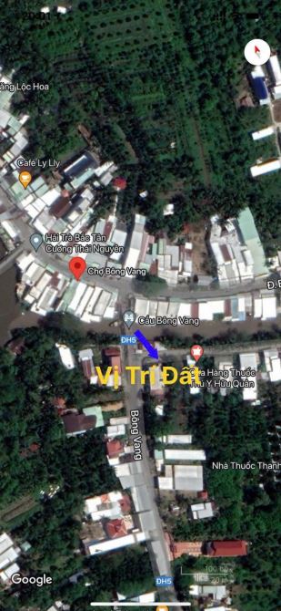 bán đất mặt tiền đường chợ mỹ khánh bông vang , xe hơi tới đất dtsd trên 530m2