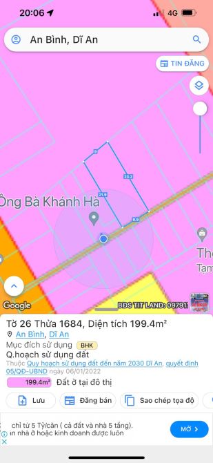 CỰC RẺ -173m - ngang 8.8m ,LÔ ĐẤT CÁCH PHẠM VĂN ĐỒNG ,tp . Thủ Đức 800m - 8.6 tỷ