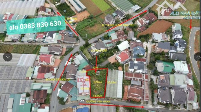 Cần bán lô đất đường Vạn Hạnh phường 8 thành phố Đà Lạt