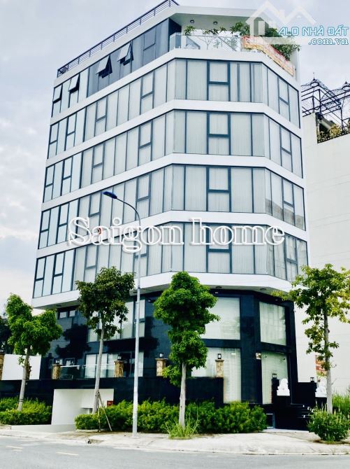 Cho thuê Building 2 mặt tiền đường trung tâm, Quận 2 hầm 7 sàn 1100m