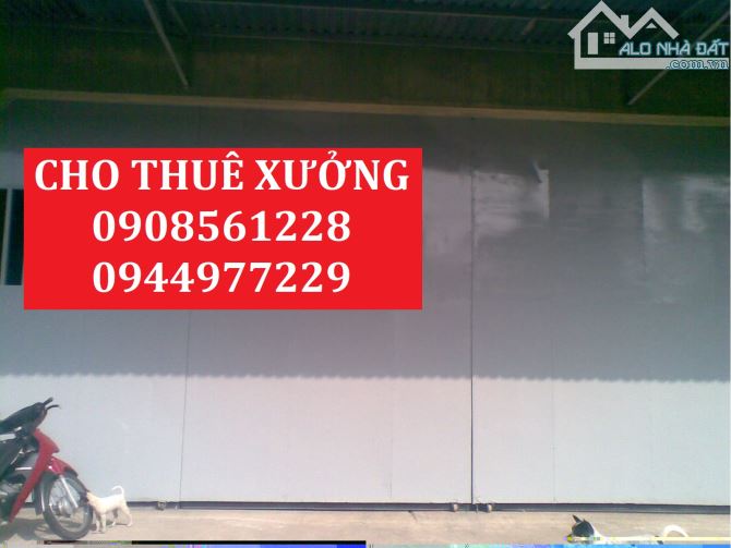 CHO THUÊ NHÀ XƯỞNG NẰM XÃ NHỊ BÌNH HUYỆN HOC MÔN DT: 300M2 GIÁ 13 TRIÊU/THÁNG