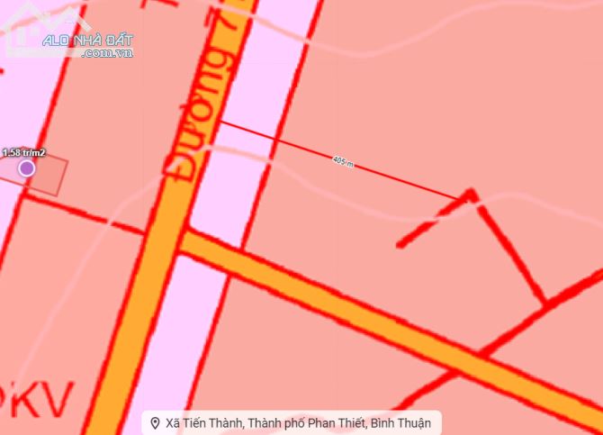 Cần tiền trị bệnh-Đất gần DT719B-Tiến Bình-Tiến Thành-Phan Thiết-DT 8,4 sào+1,2Ha - 1