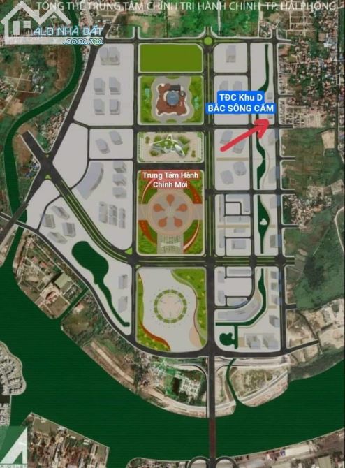 Bán đất mặt đường khu D bắc sông cấm, thủy nguyên - 1
