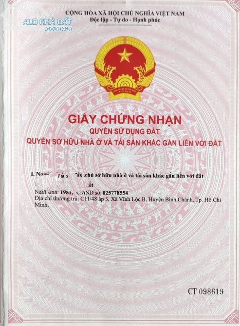 Bán đất mặt tiền đường số 12A, KDC Vĩnh Lộc, Bình Hưng Hòa B, Bình Tân - 2