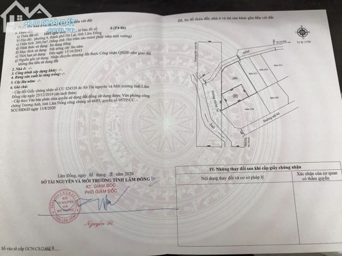 Cần bán lô đất khu An Sơn p4  thành phố Đà Lạt - 3