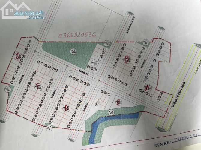 Đất đường Lê Văn Lương, Nhà Bè 6x20 =120m2 giá 2.3 tỷ đường 12m