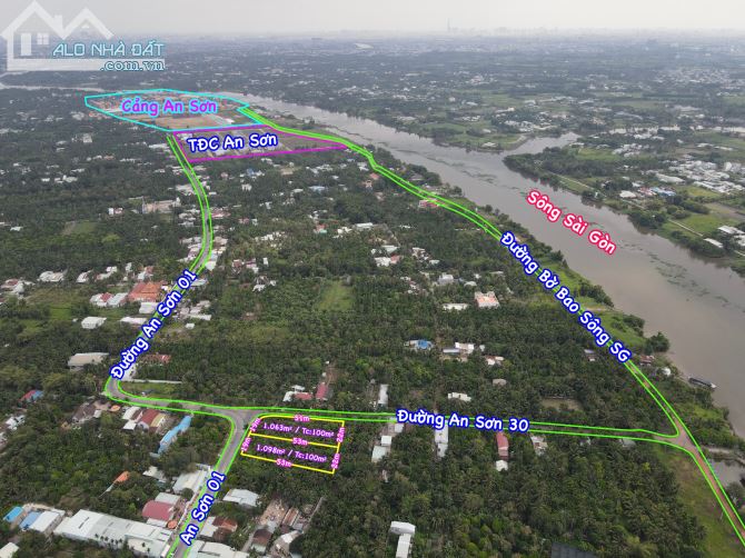 1 Cặp Đất góc 2 mặt tiền Đường Nhựa Lớn, Cách Sông SG 250m, Cách Đường VĐ3 chỉ 200m - 1