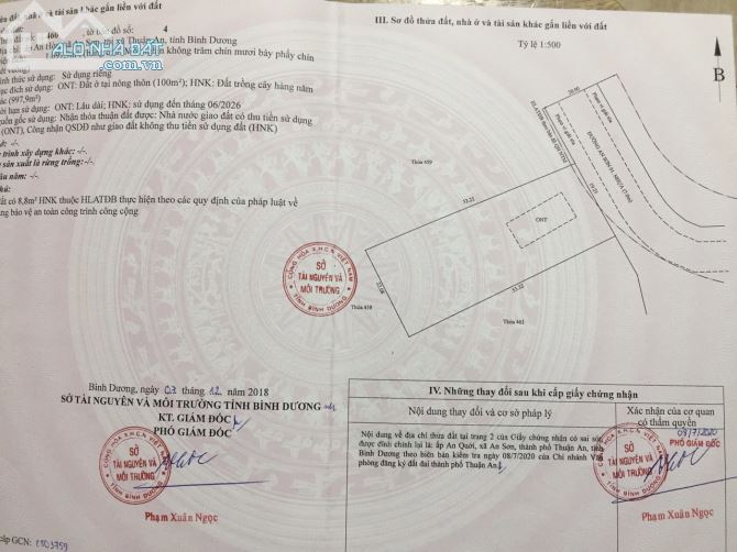 1 Cặp Đất góc 2 mặt tiền Đường Nhựa Lớn, Cách Sông SG 250m, Cách Đường VĐ3 chỉ 200m - 4