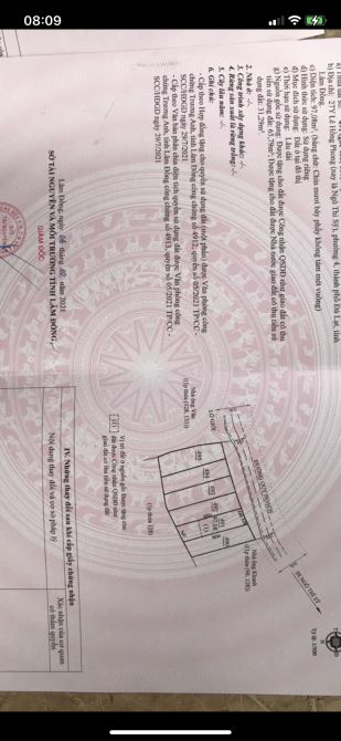 Cần bán lô đất đường ngô Thì Sỹ  thành phố Đà Lạt