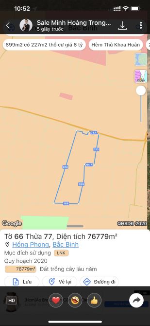 👉 Chủ cần bán lô đất mặt tiền đường nhựa Triền 715 - Hồng Phong, Bắc Bình - 1