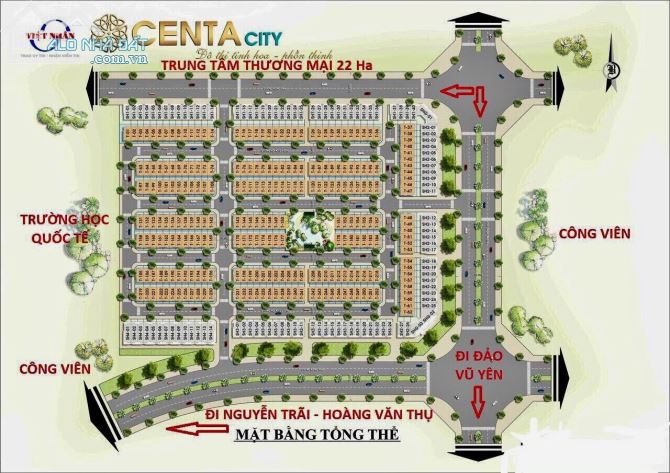 Chính chủ cần bán lô đất  Dự án Centa City Vsip An Lư Thủy Nguyên Hải Phòng - 2