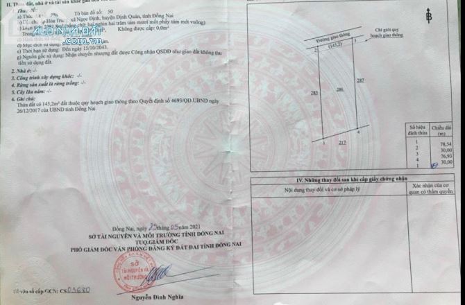 KẸT QUÁ BÁN LÔ ĐẤT THỔ CƯ 2281M2(30MX77M) CÁCH QUỐC LỘ 20 CHỈ 1.5KM RẺ BÈO CHỈ 2TY5