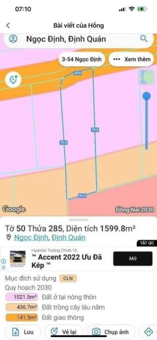 LÔ ĐẤT BIỆT THỰ VƯỜN KẾ BÊN TRƯỜNG HỌC 1599M2(20MX80M) GẦN QUỐC LỘ 20 CHỈ 2TY3 - 2