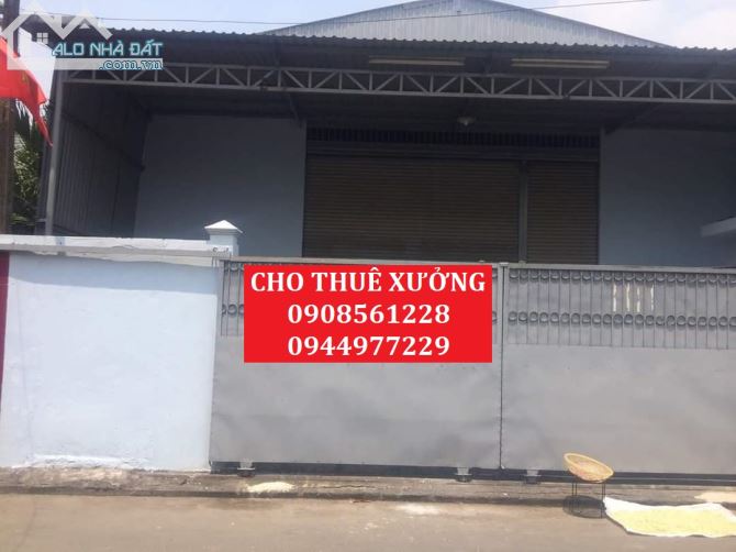 CHO THUÊ NHÀ XƯỞNG NẰM ĐƯỜNG HÀ HUY GIÁP QUẬN 12 DT: 650M2 GIÁ 30 TRIÊU/THÁNG