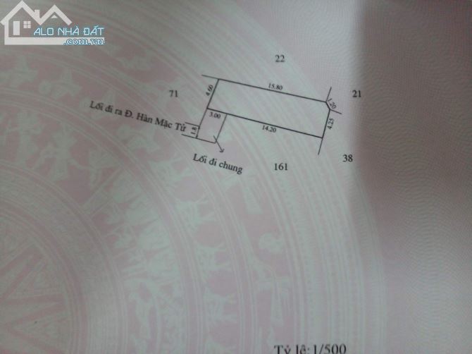 SỞ HỮU 81,6m2   - Kiệt   91b Hàn Mặc Tử - Cách Cầu chợ Cống 100m - Giá chỉ 1 tỷ 600 trệu - 2