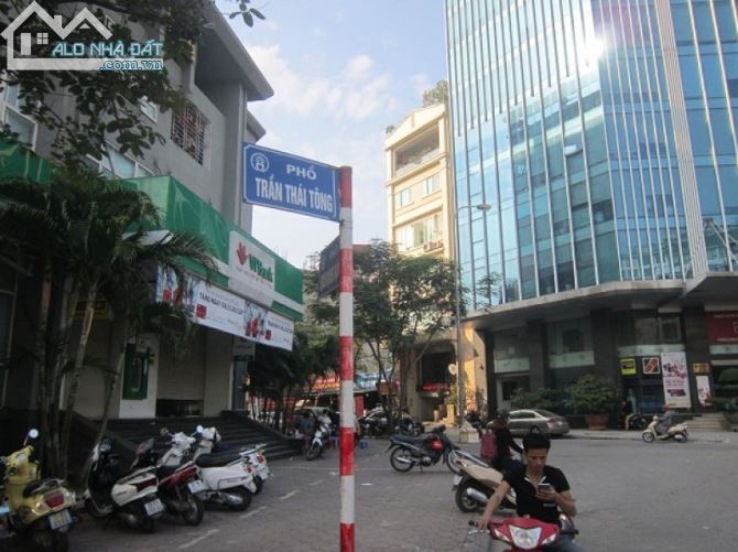 Bán nhà Mặt phố Trần Thái Tông 180m2, mặt tiền 9m, KD, vỉa hè, giá 86 tỷ.