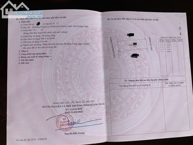 Bán gấp nhà MT Phan Đình Phùng TP Quảng Ngãi, hiện đang cho thuê 12tr/tháng, giá 7tỷ TL.