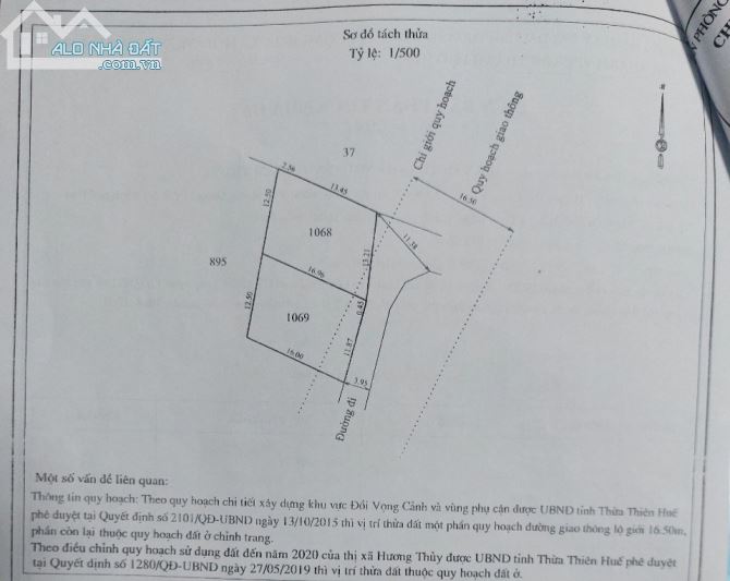 Bán 2 lô Cư Chánh, Thủy Bằng,Thành Phố Huế - 2