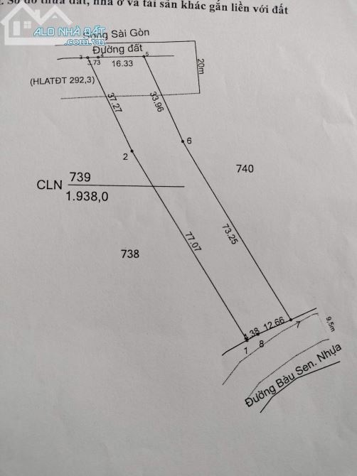 4500m2 đất mặt tiền đường Bàu Sen, View Sông Sài Gòn - 8