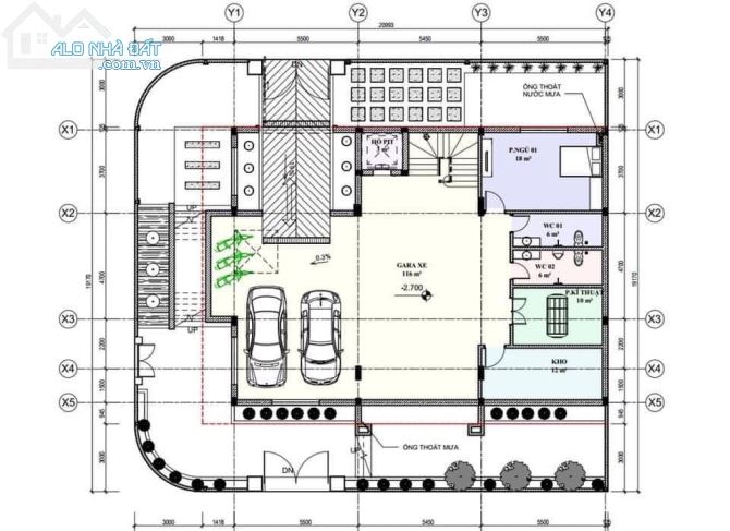 BIỆT THỰ NGHĨA ĐÔ CẦU GIẤY 398m2 MT 20m LÔ GÓC 5 tầng 1 hầm thang máy VIEW CÔNG VIÊN 65 TỶ - 5