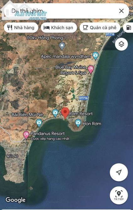 Bán lô đất Mặt tiền đường Bùi Xuân Phái - giáp bãi Biển - phường Mũi Né - TP Phan Thiết