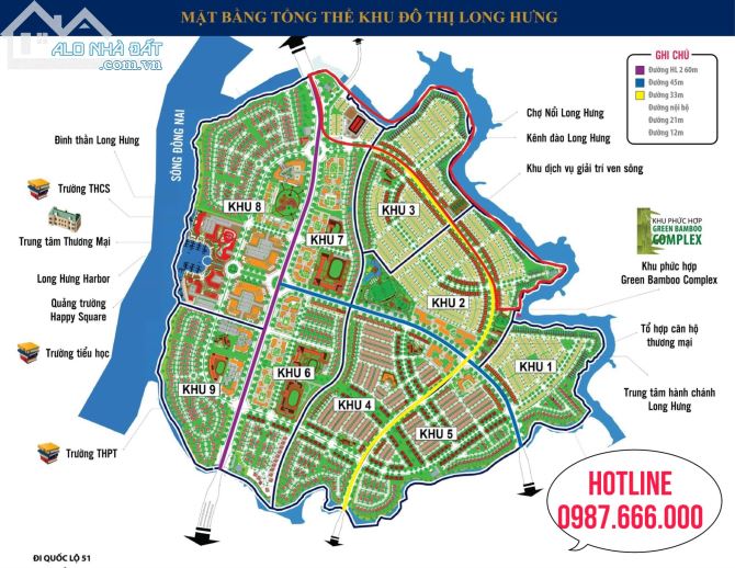 Cần bán nhanh lô rd17, đg 12m, khu 5 , dự án Long Hưng CiTy, hg tây bắc, bán giá 22tr/m2 - 2